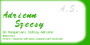 adrienn szecsy business card
