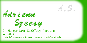 adrienn szecsy business card